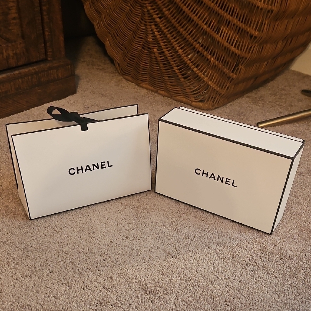 CHANEL Empty Box, Bag, And Mini Dust Bag